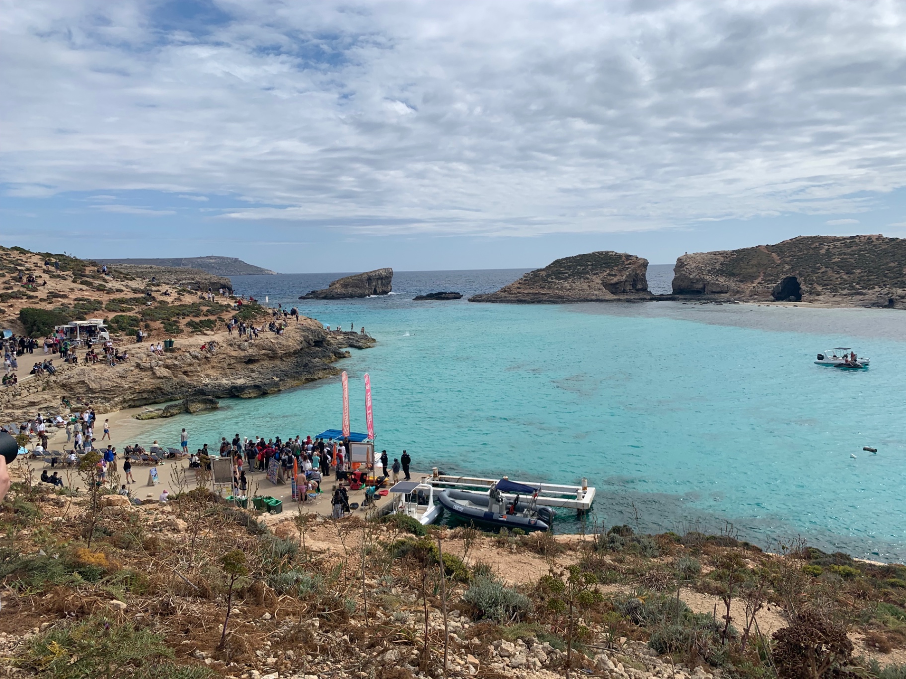 Turquoise water at the Blue Lagoon, Comino