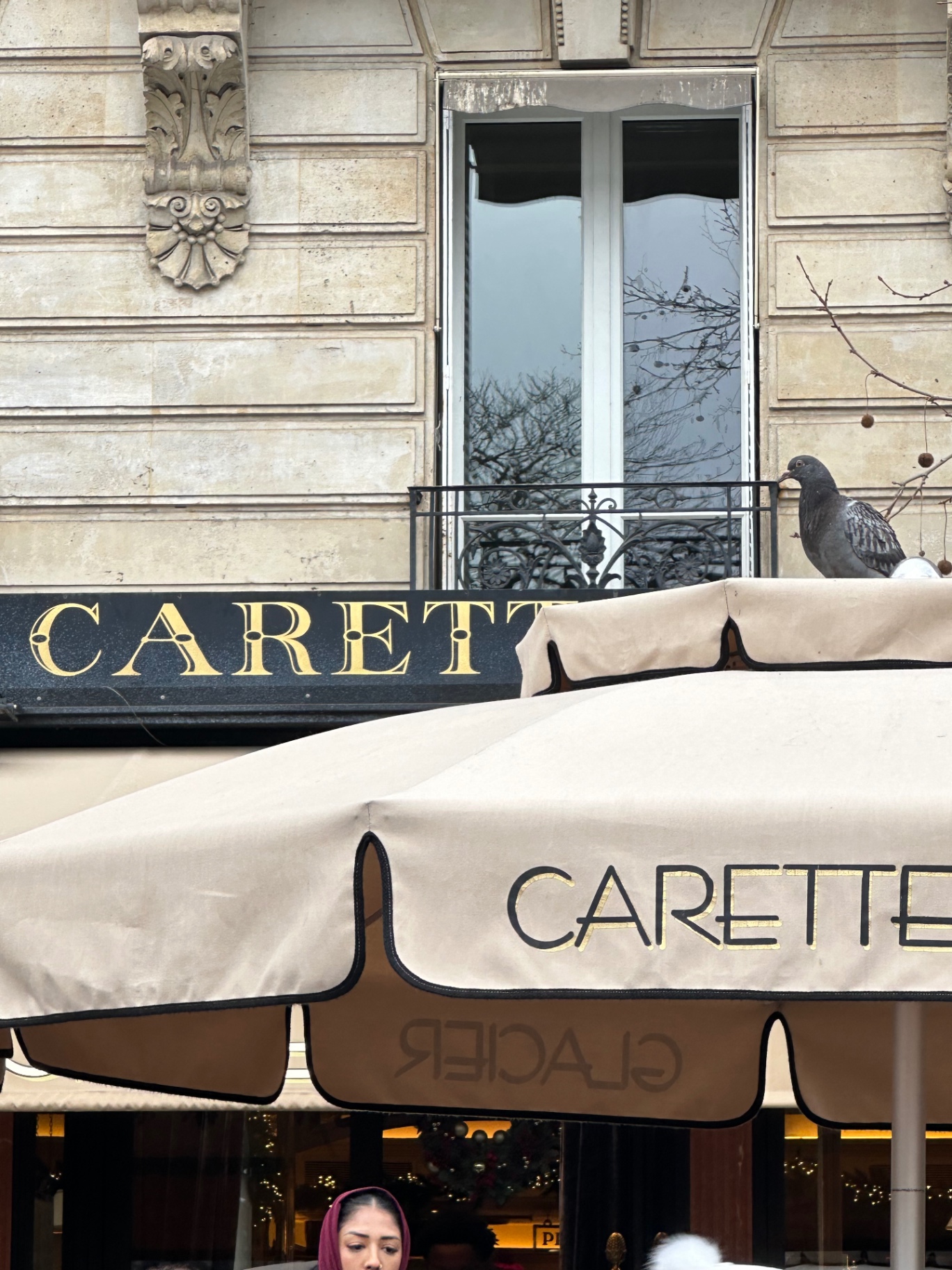 Café terrace at Carette